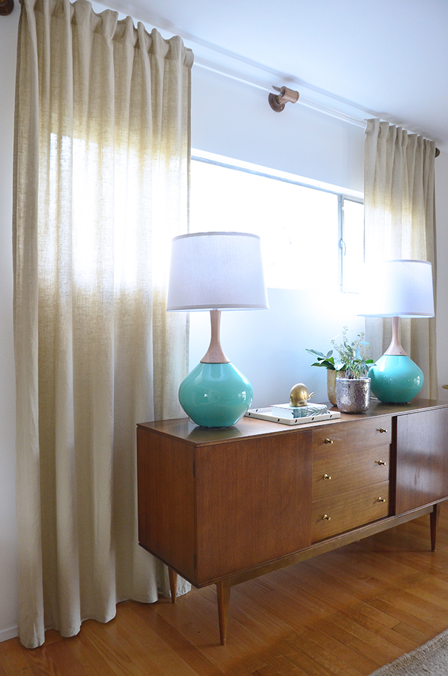DIY Lucite Curtain Rod