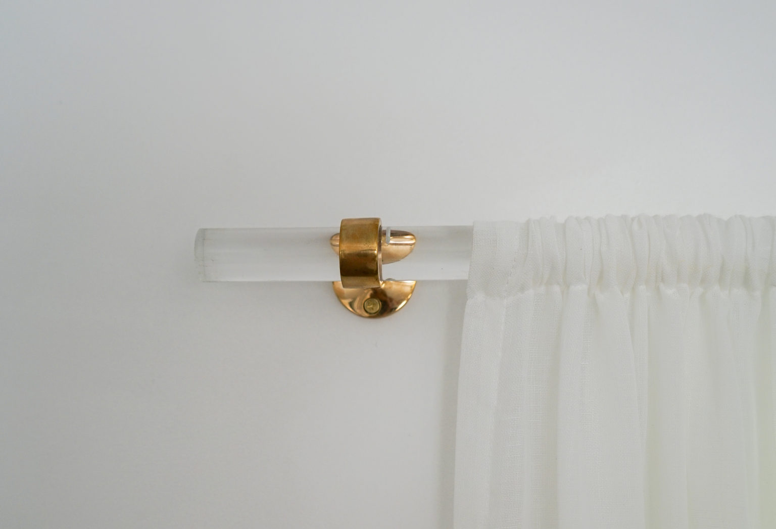 DIY Lucite Curtain Rod How to Make Your Own Curtain Rod