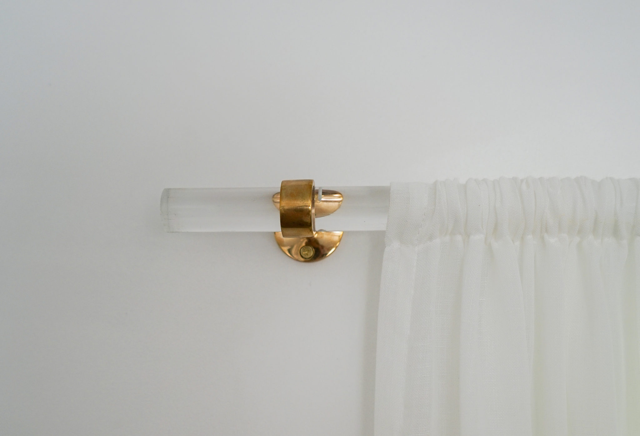 DIY Lucite Curtain Rod How to Make Your Own Curtain Rod