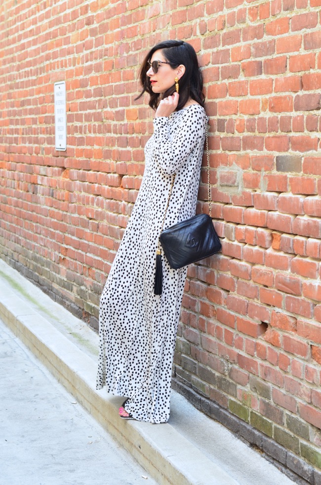 how to wear a maxi dress for spring