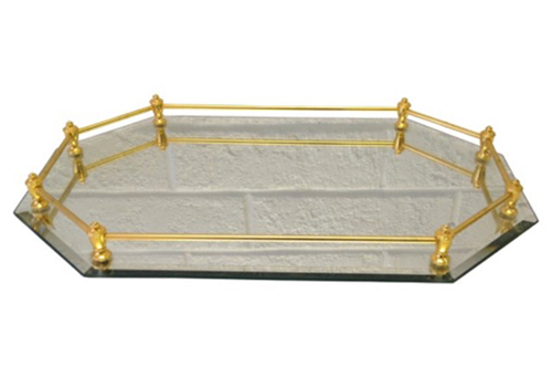 vintage brass tray