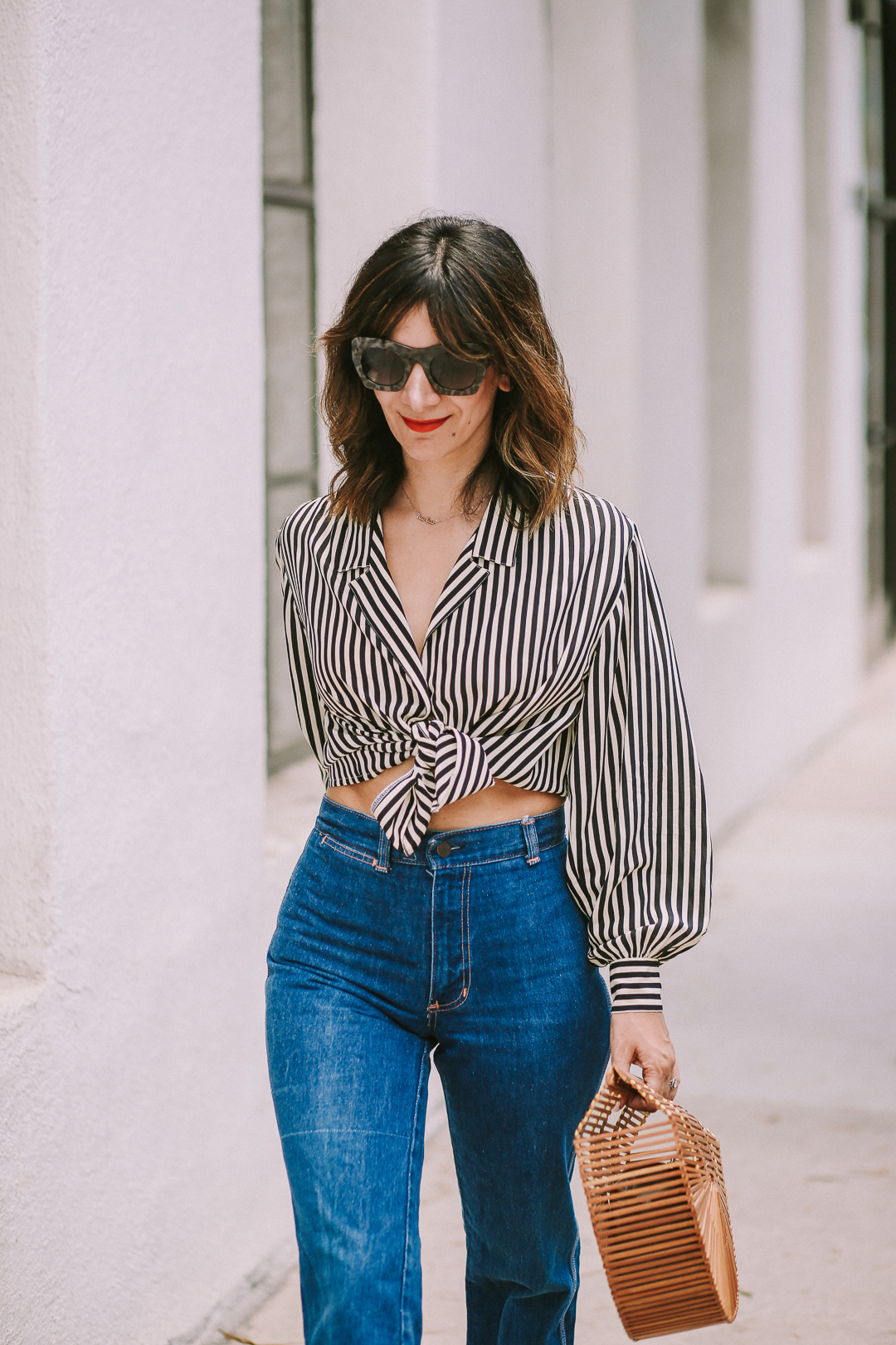 how to style a striped shirt casually