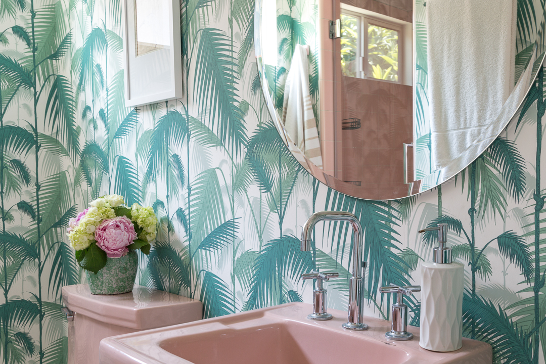 A Golden Girls Inspired Bathroom Vintage Pink Bathroom