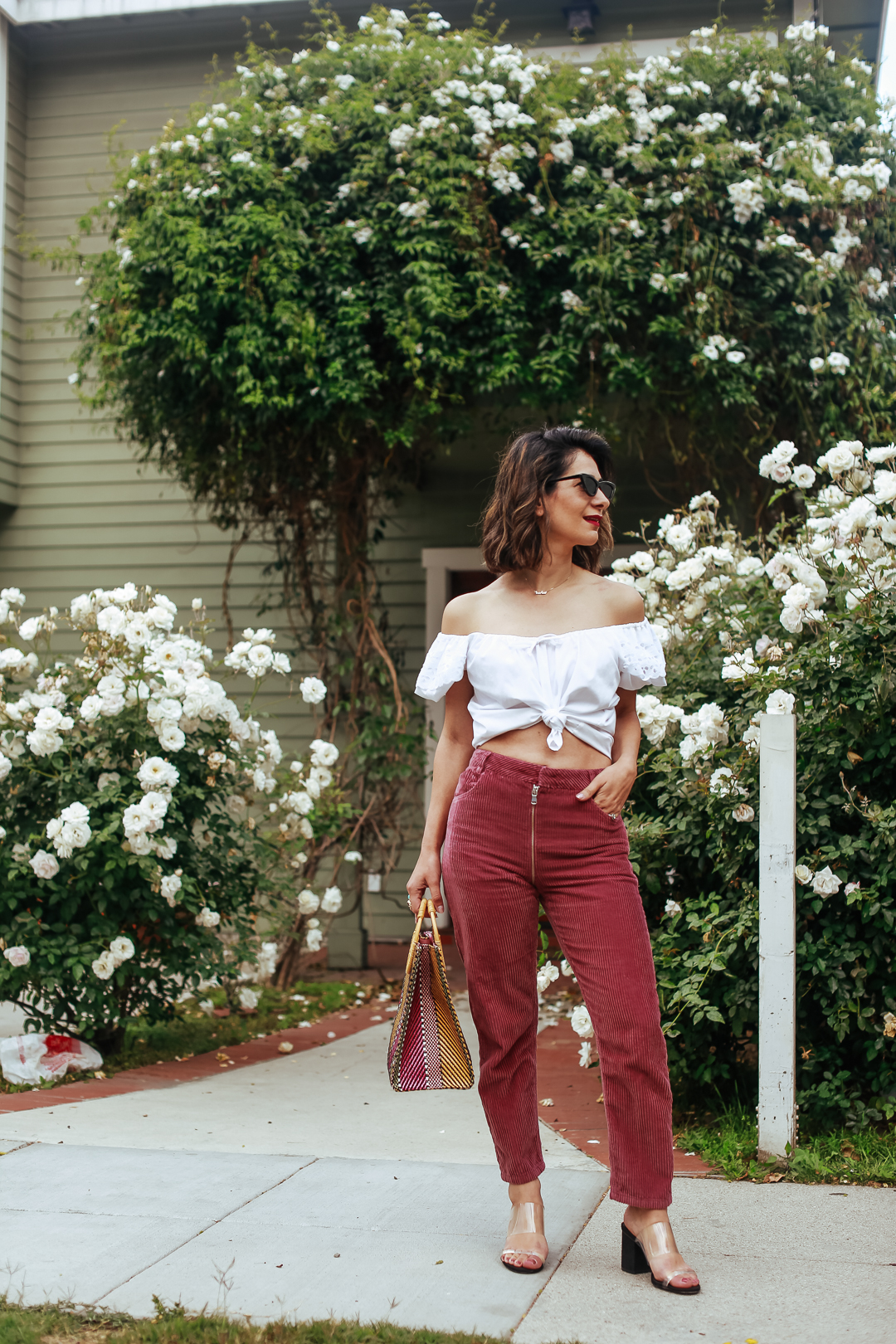 how to style corduroy pants