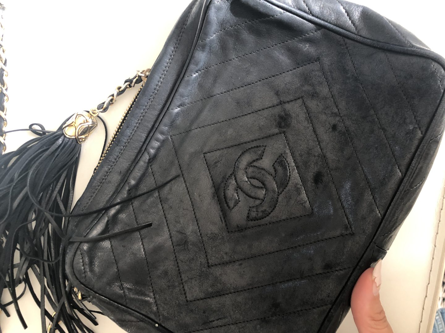 chanel wallet bag leather
