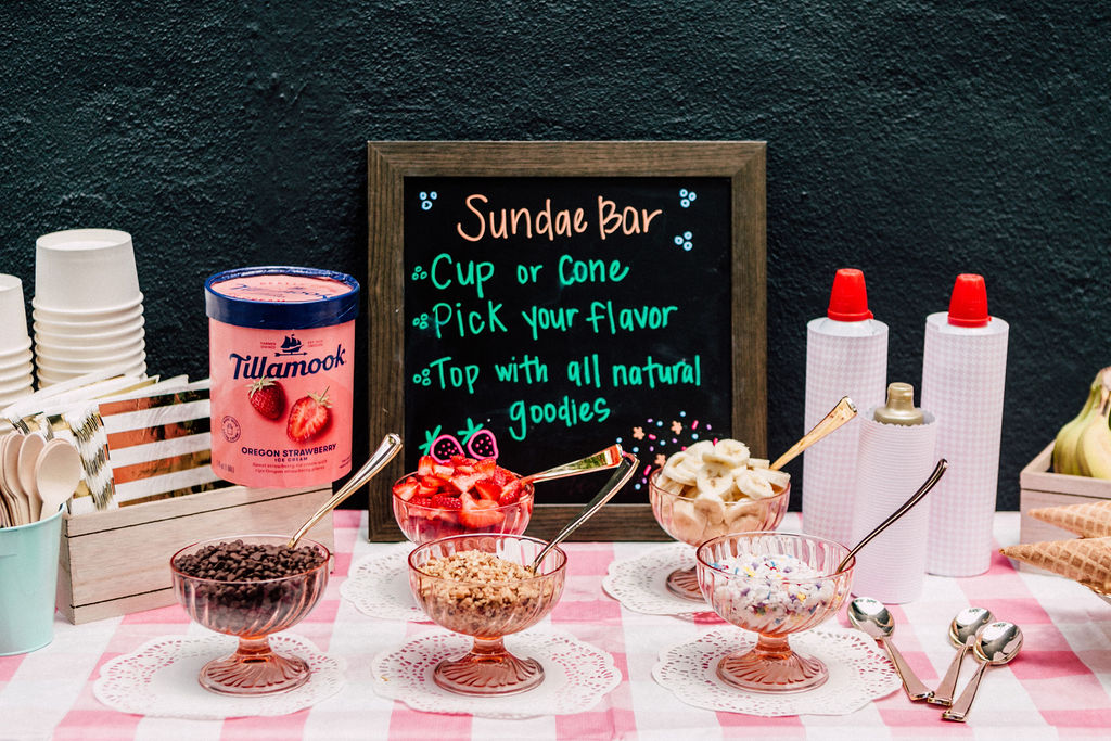 ice cream sundae bar ideas