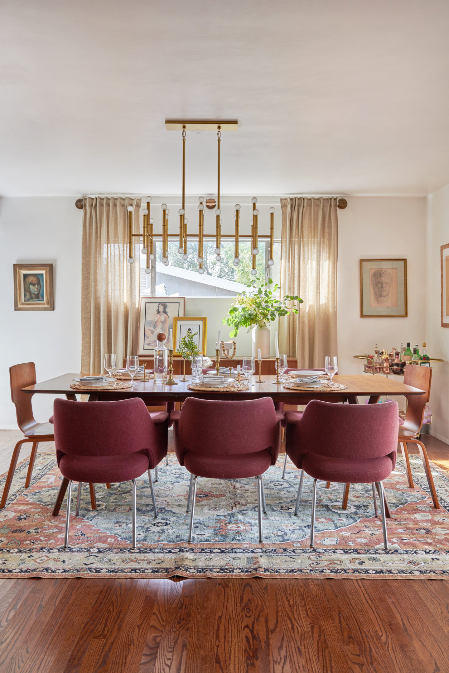mid century modern dining room 