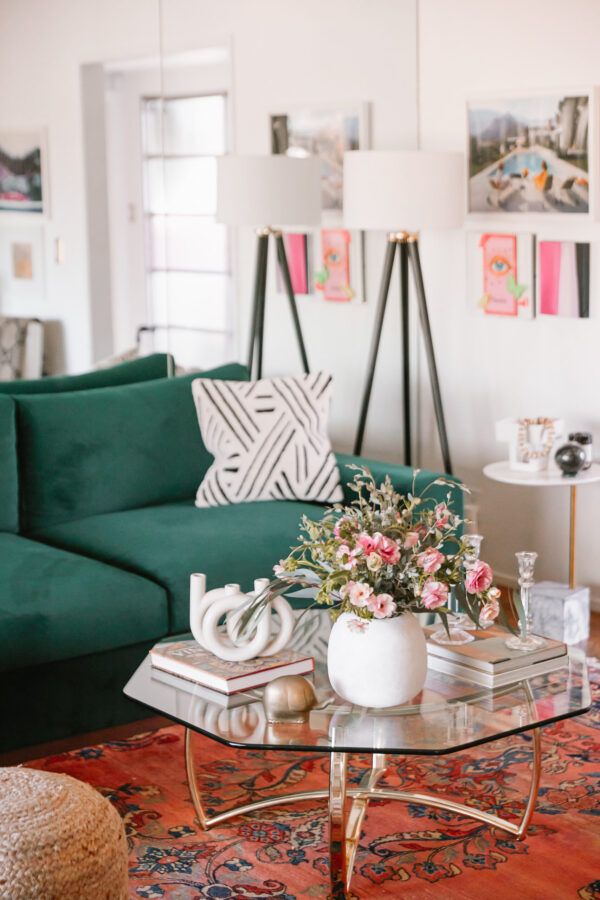 A Green Living Room Refresh - A Vintage Splendor