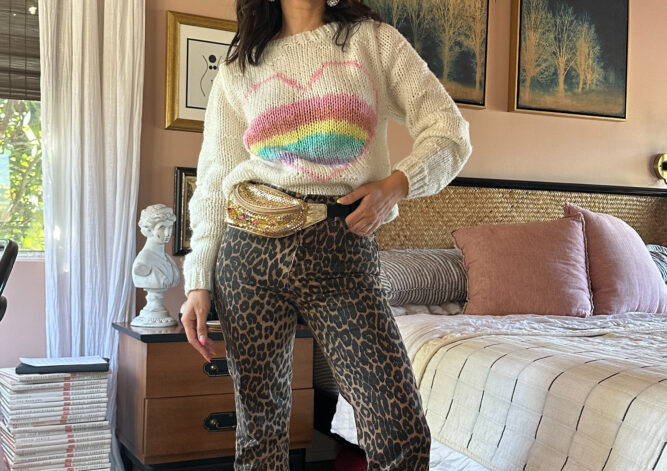 how to style leopard pants