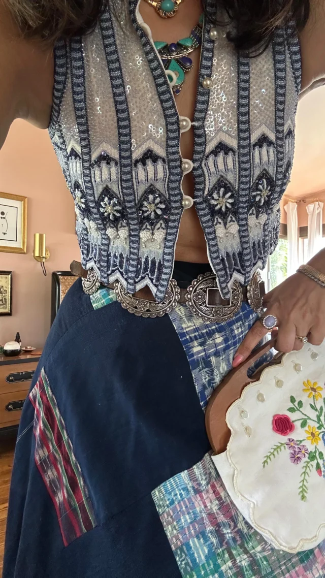 Vintage Denim Skirt - Wholesale boho from A Vintage Splendor, United States